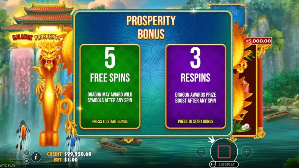 Dragon’s Gate Bonus Choice سلاٹ کا بصری منظر اور ایشیائی تھیم