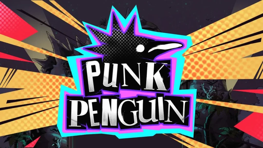 Punk Penguin slot game featuring rebellious penguins in a gritty underground concert setting.